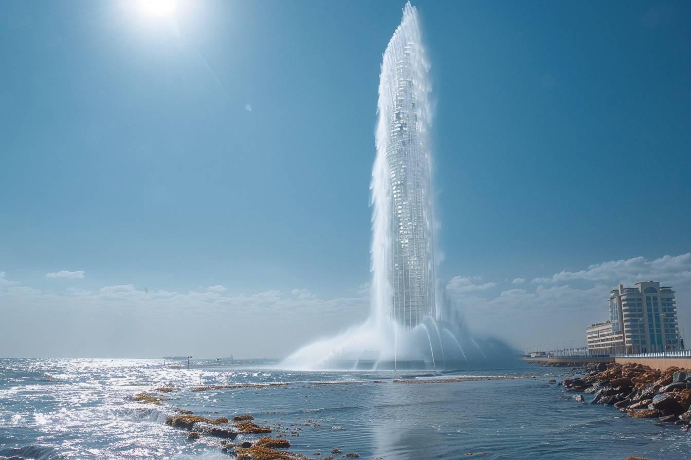 Le jet d'eau du roi Fahd à Djeddah : la fontaine la plus haute du monde atteint 312 mètres