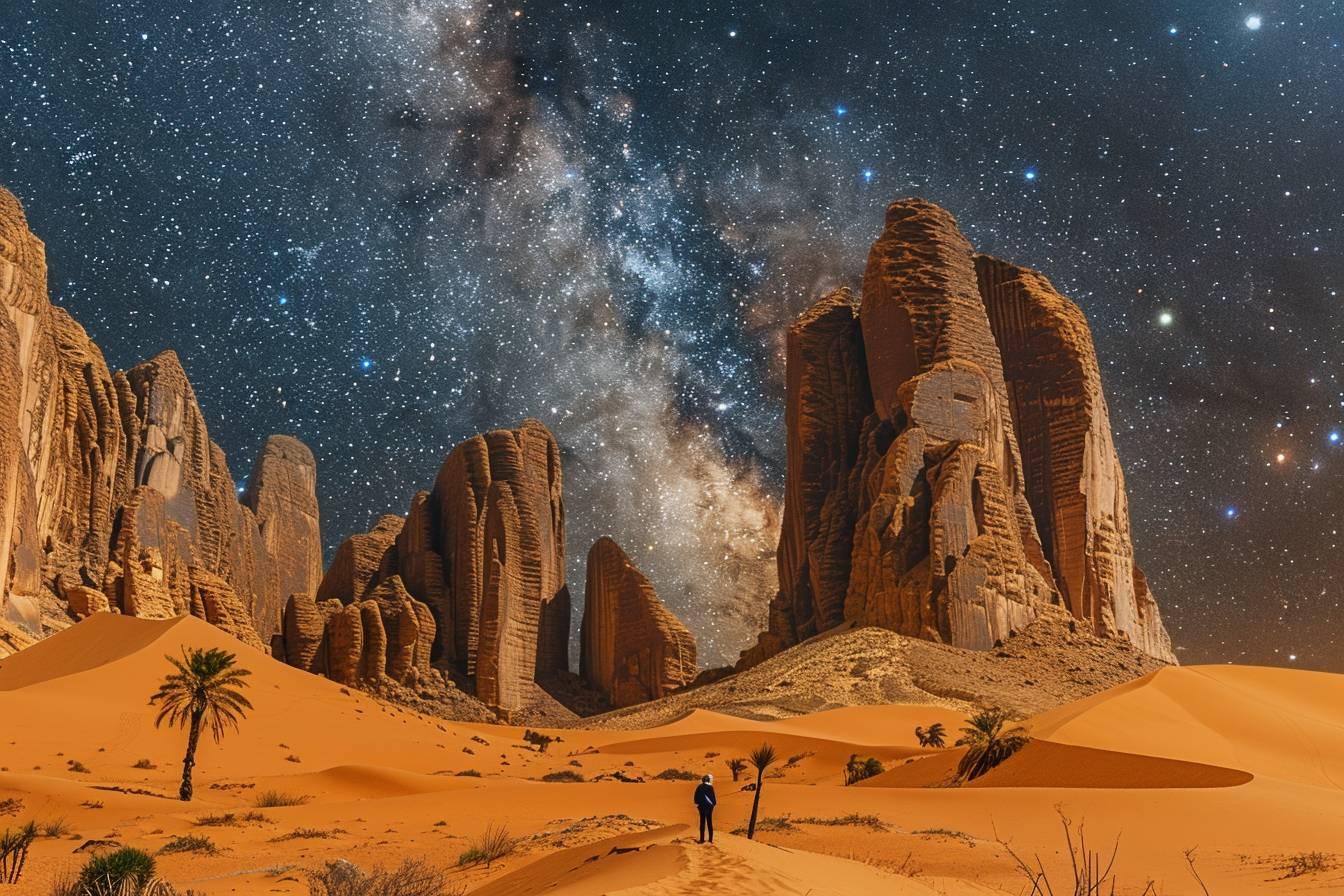 Alula sous les étoiles : découvrez la magie nocturne de ce site saoudien exceptionnel